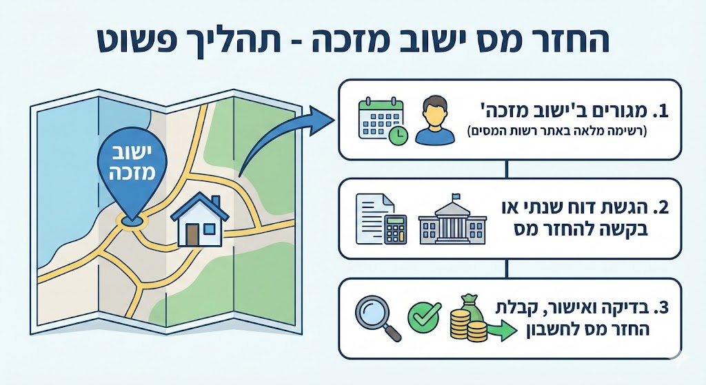 החזר מס ישוב מזכה